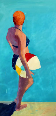 igormaglica:  Tracey Sylvester Harris, Swimmer and Beach Ball,