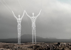 sixpenceee:  The Land of the Giants, Electrical pylons transformed