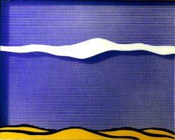 artist-lichtenstein:  Arctic landscape, 1964, Roy LichtensteinSize: