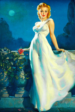 vintagegal:  &ldquo;Dream Girl&rdquo; by Gil Elvgren, 1943 