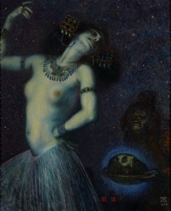 overdose-art:Franz von Stuck, Salome (details), 1906. 