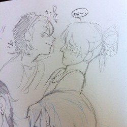 bittesehr:  -_- you’re gross Toudou #yowapeda #sketches 