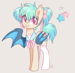 moonsugarstars: Bat pony custom for Boandreh. The commissioner
