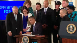 gaywrites:  It’s official! President Obama has signed an executive