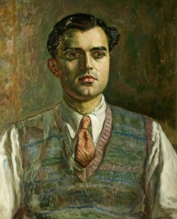 the-paintrist:  somanyhumanbeings:Michael Rothenstein, Self-Portrait