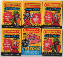 nintendroid:  Nintendo GamePack scratch-offs and tattoos from