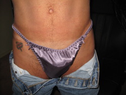 straightpanties:  My Purple Satin Panties 