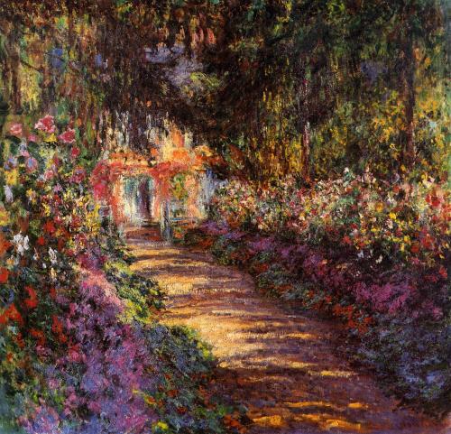 artist-monet:  Pathway in Monet’s Garden at Giverny, 1902,