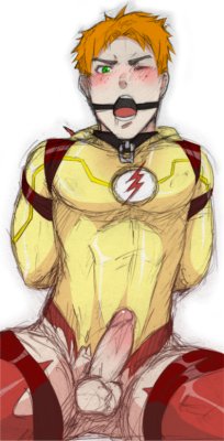 halakadira:  Wally West as the Flash!(adding the cum was difficult