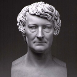 hismarmorealcalm:  Ernst Mayer  Marble portrait bust of Bertel