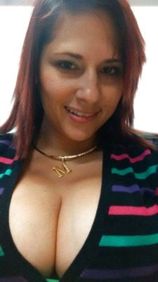 brown-chiches:  Who would love to have this Latina whore as a