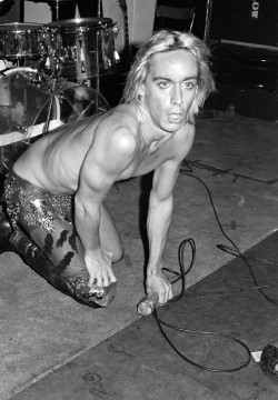 soundsof71:Iggy Pop at New York City punk mecca Max’s Kansas