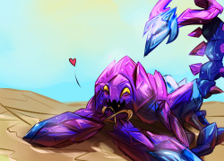 kirrys:  Skarner enjoys a soft pretzel. (I have been craving