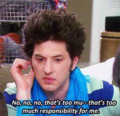 nbcparksandrec:  vasiliosn:  This is me every day  Responsibility