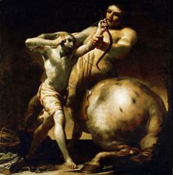 Giuseppe Maria Crespi: Chiron and Achilles, c. 1695–1700.