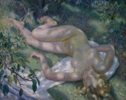 cg54kck:The Orchard, 1934Dod Procter (English 1892–1972)
