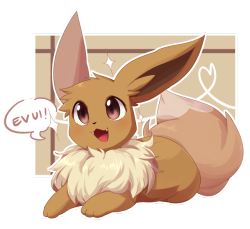 mien-soup:ahaha have an eevee I’m diggin the new style I made