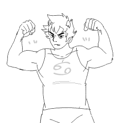me and miles were talking about bara karkat again.