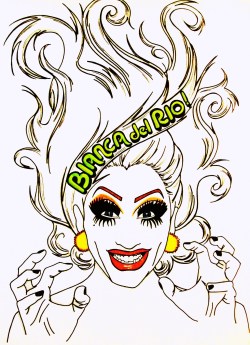 dragracefans:   I’m not much of an artist, but Bianca del Rio