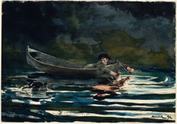 Winslow Homer, Sketch for Hound and Hunter, 1892, Watercolor