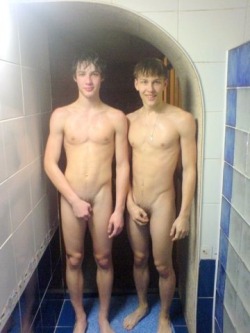 swimrboi:  just-a-twink:  2 hot buds straight from the shower…