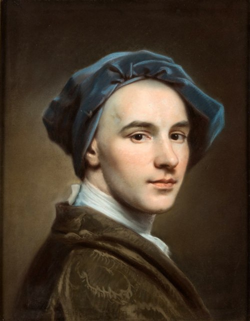 portraituresque:  Hoare, William - self portrait in pastel  