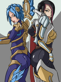 http://www.hentai-foundry.com/pictures/user/Scarmiglione/199650/Fiora-x-Irelia-rubbing-butts