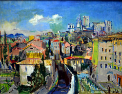 dappledwithshadow:  Oskar Kokoschka - Avignon, 1925 