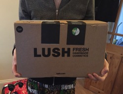 givingmydays:  My box of Lush goodies finally arrived and it’s