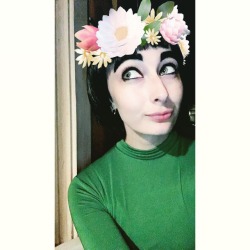 I became Rock Lee in a flower crown and I never felt more angelic