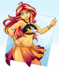 ambris: Feburary Patreon - Swimsuit Sunset Shimmer Pin-up Yes,