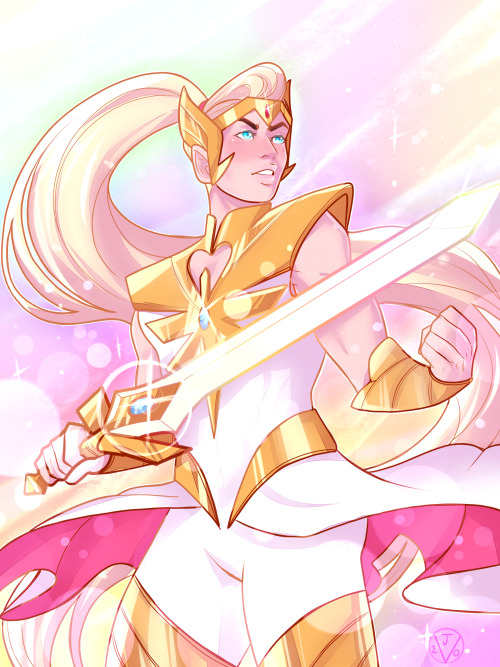 I love drawing She-ra stuff because it pings all my art aesthetic