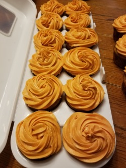 Homemade Apple Cinnamon Cupcakes with Apple Cider Frosting for