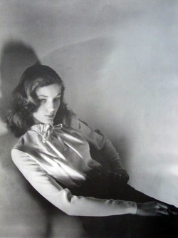 Lauren Bacall photographed by Jerry Plucer-Sarna, c. 1943