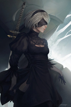 quarkmaster:    2B - Nier Automata You can see the video process