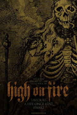 catanakin:  high on fire gig posters