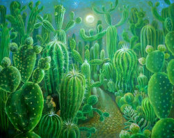 bluedreampsychedelica:  cactus forest by rodulfo  