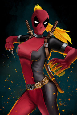 Lady Deadpool by jaleh 