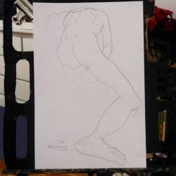Figure drawing! Woot   #art #color #graphite #livedrawing #lifedrawing