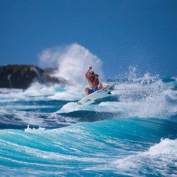 surftagram:  Parker Coffin: Straight air in the Caribbean blue