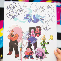 Our fans scored these sweet autographed posters by Rebecca Sugar