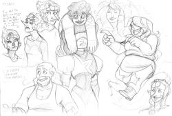 showmethegreyspace:  Here’s some Steven Sketches I was sitting