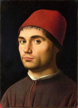 artfreyparis:    Antonello da Messina: Portrait of a man (Self-Portrait?)
