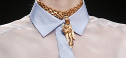   Zodiac necklaces at Valentino Spring 2014  