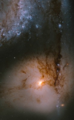 astronomicalwonders:  NGC 5195, The Dot Under the Question Mark