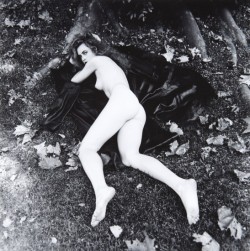 formerlyuncredited: Helmut Newton, Nude, lying down, by tree