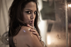 Playmate of the Year, Miss Raquel Pomplun (shower 3) - photographed