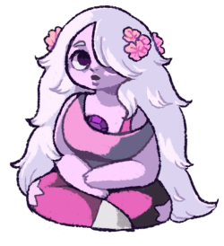 sergle:  ❤ more pretty flowery amethyst ❤I’m drawing her