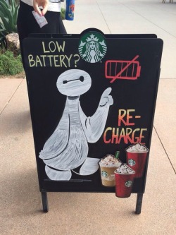 disneysbighero6-bh6:We jumped out a windoooowwww… #starbucks