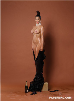 cumqueenrhea:  Kim Kardashain Nudes - Paper Magazine November